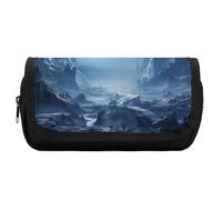 FekiLoot Beautiful Scenery Images Pencil Case Office Pencil Box Large Capacity Pencil Box Pouch Holder Double Zipper Pencil Case Use to Organize Desktop And Plan Space Home Office