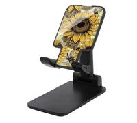 FekiLoot Bees Sunflower Phone Stand Adjustable Height and Foldable Phone Holders Portable Phones Holder for Desk, Taller Stand Compatible with 4"-13" Smartphones iPad Tablet