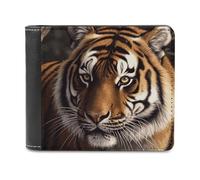 FekiLoot Bengal Tiger Wallet Fashionable Slim Leather Wallet with Multiple Card Slots And Hidden Compartments Wallets