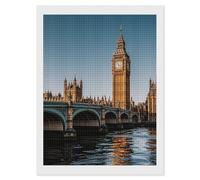 FekiLoot Big Ben Diamond Painting Kits for Adults Full Drill Diamond Dots Art for Beginners DIY 5d Square Gem Diamond Pictures Art Kits Crafts Home Wall Decoration Gift 12"x16"
