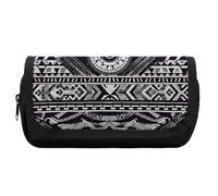 FekiLoot Black And White Pattern Pencil Case Office Pencil Box Large Capacity Pencil Box Pouch Holder Double Zipper Pencil Case Use to Organize Desktop And Plan Space Home Office