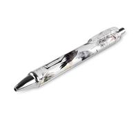 FekiLoot Black Crane Ballpoint Pens Retractable Black Ink Ballpoint Pens 0.5mm Medium Point Smooth Writing Pattern Pen with Super Soft Grip Cute Work Supplies for Men Women 1 PCS