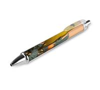 FekiLoot Black-naped Oriole on Loquat Ballpoint Pens Retractable Ball Point Pens Smooth-Flowing Black Ink 0.5mm Writing Pen Black Ink Pen for Men Women 1 PCS