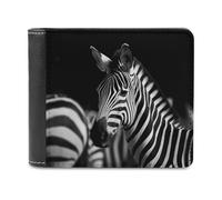 FekiLoot Black & White Zebra Wallet Fashionable Slim Leather Wallet with Multiple Card Slots And Hidden Compartments Wallets