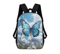 FekiLoot Blue Butterfly Backpack Laptop Computer Bag Large Travel Backpack Custom Print Bookbag Work Casual Daypack