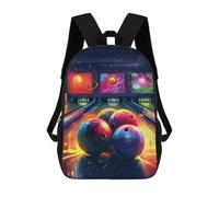FekiLoot Bowling Balls Backpack Laptop Computer Bag Large Travel Backpack Custom Print Bookbag Work Casual Daypack