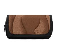 FekiLoot Brown Bear Pencil Case Portable Zipper Large Capacity Pencil Bag Handheld Multi Function Portable Pencil Pouch Organizer for Family Office Supplies