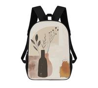 FekiLoot Brown Vase Backpack Laptop Computer Bag Large Travel Backpack Custom Print Bookbag Work Casual Daypack