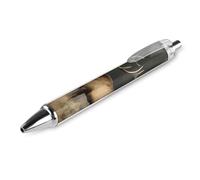 FekiLoot Bull Elk Ballpoint Pens Retractable Black Ink Ballpoint Pens 0.5mm Medium Point Smooth Writing Pattern Pen with Super Soft Grip Cute Work Supplies for Men Women 1 PCS