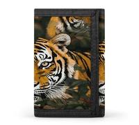 FekiLoot Camouflage Tiger Wallet for Men Slim Minimalist Trifold Wallet with ID Window And Credit Card Holder