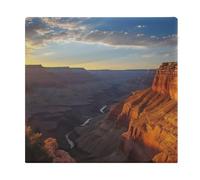 FekiLoot Canyon at Sunset Seat Cushion Memory Foam Upholstery Chair Cushion with Removable Cover Square Large Pillows Seating Floor Support Pillow for Car Office Kitchen Couch