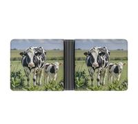 FekiLoot Cartoon Milk Cows Wallet Slim PU Bifold Design Wallet with Multiple Card Slots Wallets Extra Capacity Pocket Wallets