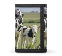 FekiLoot Cartoon Milk Cows Wallet Slim Trifold Wallets with Multiple Card Slots Credit Card Holder Pocket Coin Purse