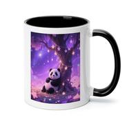 FekiLoot Cartoon Panda Coffee Mug 12oz Ceramic Coffee Cup with Handle Novelty Color Mugs Tea Cup for Home, Office & Cafe Use, Microwave & Dishwasher Safe