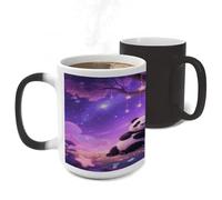 FekiLoot Cartoon Panda Color Changing Mugs Heat Sensitive Coffee Mug 11 Oz Novelty Ceramic Cup with Handle Magic Cups Temperature Changing Coffee Tumblers for Women Men Funny Gifts