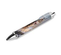 FekiLoot Cat by The Christmas Window Ballpoint Pens Retractable Ball Point Pens Smooth-Flowing Black Ink 0.5mm Writing Pen Black Ink Pen for Men Women 1 PCS