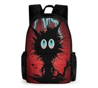 FekiLoot Cat Hit by Lightning Backpack Daypack Travel Backpack