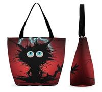 FekiLoot Cat Hit by Lightning Tote Bag Beach Bag Shopping Bags