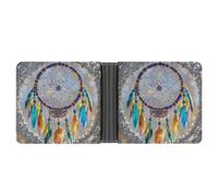 FekiLoot Cherry Dream Catcher Wallet Slim PU Bifold Design Wallet with Multiple Card Slots Wallets Extra Capacity Pocket Wallets