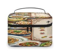 FekiLoot Chinese Specialties Makeup Bag Large Capacity Travel Cosmetic Bag Lightweight Hand-held Toiletry Bags Portable Cosmetic Pouch Cute Make Up Pouch for Women