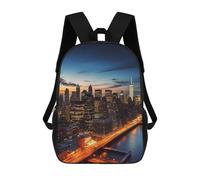 FekiLoot City Scenery Backpack Laptop Computer Bag Large Travel Backpack Custom Print Bookbag Work Casual Daypack