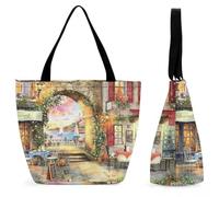 FekiLoot Coastal Architecture Tote Bag Beach Bag Shopping Bags