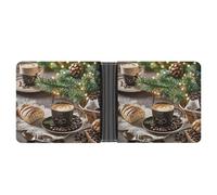 FekiLoot Coffee Bread Wallet Slim PU Bifold Design Wallet with Multiple Card Slots Wallets Extra Capacity Pocket Wallets
