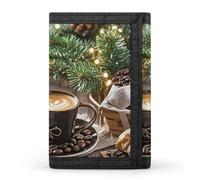 FekiLoot Coffee Bread Wallet Slim Trifold Wallets with Multiple Card Slots Credit Card Holder Pocket Coin Purse