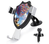 FekiLoot Colorful Balloon and House Car Phone Mount for Dashboard/Vent/Windshield Auto-Clamping Gravity Sensor Truck Stand Cradle 90° Rotation Phone Holder Fits 4-6" Phones