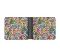 FekiLoot Colorful Candy Wallet Slim Leather Bifold Wallet Extra Capacity Wallets with Multiple Card Slots Men Billfold