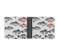 FekiLoot Colorful Fish Wallet Slim PU Bifold Design Wallet with Multiple Card Slots Wallets Extra Capacity Pocket Wallets
