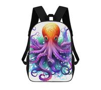 FekiLoot Colorful Octopus Backpack Laptop Computer Bag Large Travel Backpack Custom Print Bookbag Work Casual Daypack