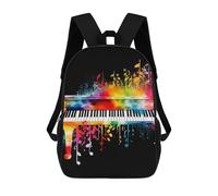 FekiLoot Colorful Piano Backpack Laptop Computer Bag Large Travel Backpack Custom Print Bookbag Work Casual Daypack