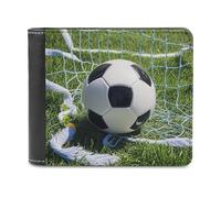 FekiLoot Cool Soccer Ball Wallet Large Capacity Slim Bifold Wallet with Multiple Card Slots PU Leather Men Purse
