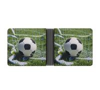 FekiLoot Cool Soccer Ball Wallet Slim Leather Bifold Wallet Extra Capacity Wallets with Multiple Card Slots Men Billfold