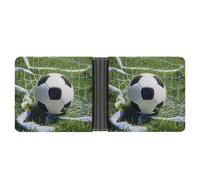 FekiLoot Cool Soccer Ball Wallet Slim PU Bifold Design Wallet with Multiple Card Slots Wallets Extra Capacity Pocket Wallets
