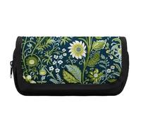 FekiLoot Country Style Flowers Pencil Case Office Pencil Box Large Capacity Pencil Box Pouch Holder Double Zipper Pencil Case Use to Organize Desktop And Plan Space Home Office