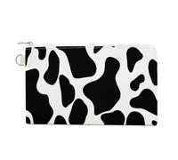 FekiLoot Cow Spot Coin Purse,Travel Portable Keychain Wallet Canvas Coin Wallets Mini Zipper Tool Bag Lightweight Change Purse