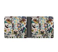 FekiLoot Cow Spot Wallet Slim PU Bifold Design Wallet with Multiple Card Slots Wallets Extra Capacity Pocket Wallets