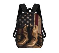 FekiLoot Cowboy Boots Backpack Laptop Computer Bag Large Travel Backpack Custom Print Bookbag Work Casual Daypack
