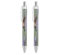 FekiLoot Crab on Coconut Shoes Ballpoint Pens Retractable Ball Point Pens Smooth-Flowing Black Ink 0.5mm Writing Pen Black Ink Pen for Men Women 2 PCS