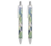 FekiLoot Crystal Dragonfly Ballpoint Pens Retractable Ball Point Pens Smooth-Flowing Black Ink 0.5mm Writing Pen Black Ink Pen for Men Women 2 PCS
