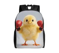FekiLoot Cute Backpack Waterproof Lightweight Casual Daypack Cute Yellow Boxing Chick Travel Laptop Bag For Women Men