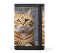 FekiLoot Cute Cat Trifold Wallet Slim Credit Card Holder Stylish Trifold Billfold Minimalist Front Pocket Friendly Purses