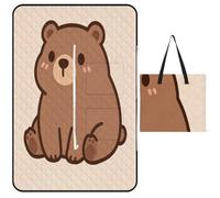 FekiLoot Cute Little Bear Picnic Blanket Beach Mat 150x100cm