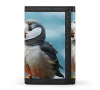 FekiLoot Cute Little Bird Wallet Compact Blocking Trifold Wallets with Zipper Minimalist Purse Wallet Credit Card Holder