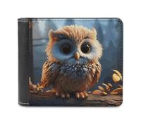 FekiLoot Cute Owl Wallet Fashionable Slim Leather Wallet with Multiple Card Slots And Hidden Compartments Wallets
