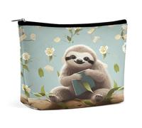 FekiLoot Cute Sloths Toiletry Bag Travel Cosmetic Bag with Zipper Personalized Makeup Pouch Makeup Pouch for Women for Use in Daily Life Travel Other Occasions
