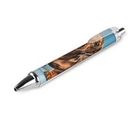 FekiLoot Dachshund Weiner Pet Dog Ballpoint Pens Retractable Ball Point Pens Smooth-Flowing Black Ink 0.5mm Writing Pen Black Ink Pen for Men Women 1 PCS
