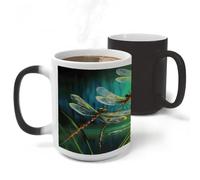 FekiLoot Dancing with Dragonflies Heat Color Changing Cup Coffee Mug
